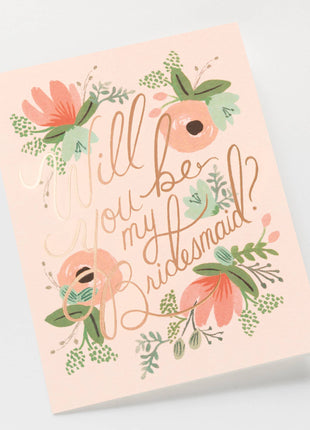 Blushing Bridesmaid Card