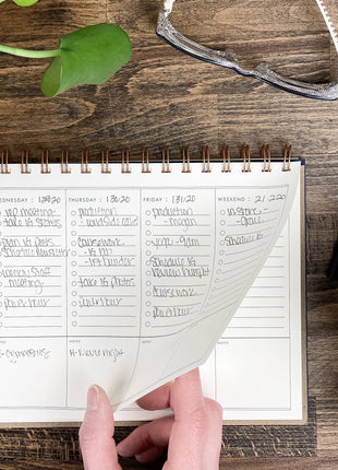 To Do Simple Undated Weekly Planner: Morning Fog Cover | Terracotta Ink