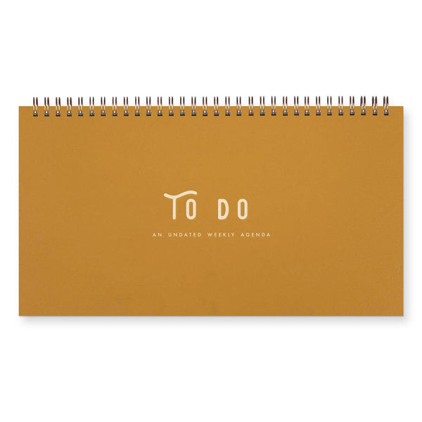 To Do Simple Undated Weekly Planner: Morning Fog Cover | Terracotta Ink