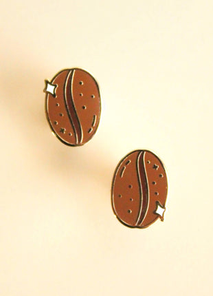 Coffee Beans Mini Enamel Pin