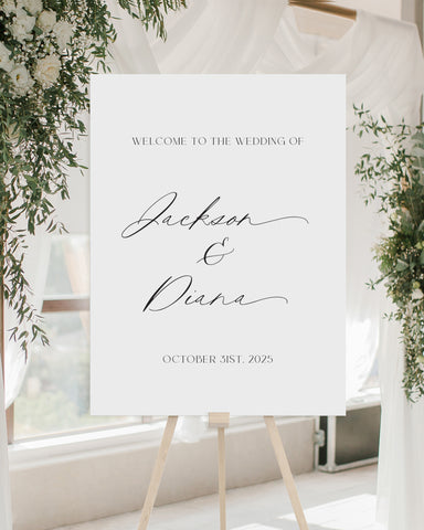 Modern Minimalist Welcome Sign