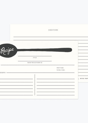Garden Party Blue Tin Recipe Box