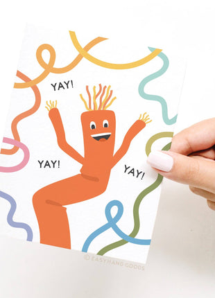Yay Wacky Waving Inflatable Tube Man Greeting Card