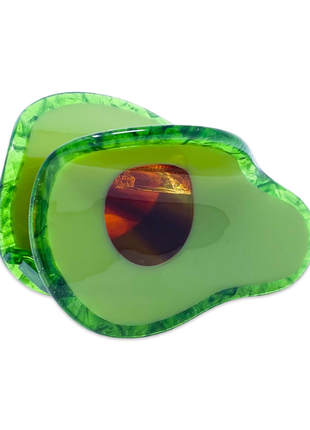 Midi Avocado Hair Claw Clip