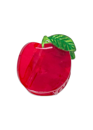 Mini Red Apple Hair Claw Clip