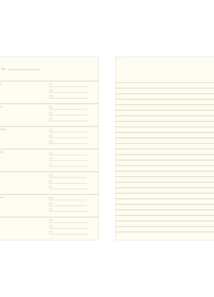 Simple Plan Undated Weekly Planner Journal: Forest Green Cover | White Ink