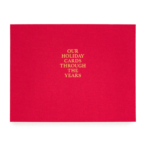 Red Holiday Card Book