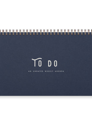 To Do Simple Undated Weekly Planner: Morning Fog Cover | Terracotta Ink