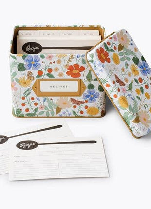 Strawberry Fields Tin Recipe Box