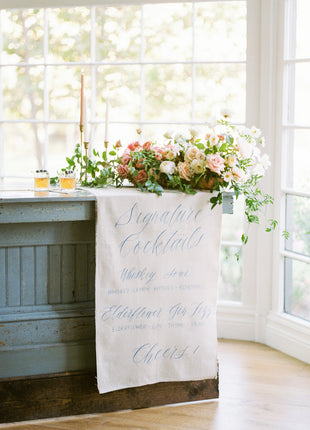Linen Signature Cocktail Sign