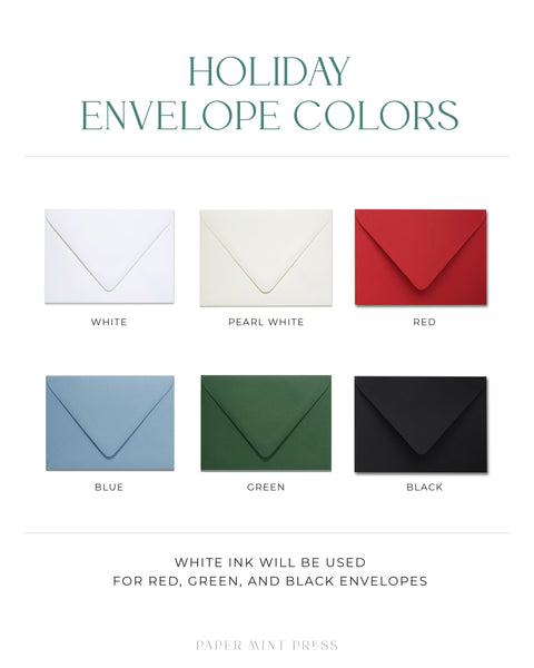 Elegant Foil Custom Holiday Card