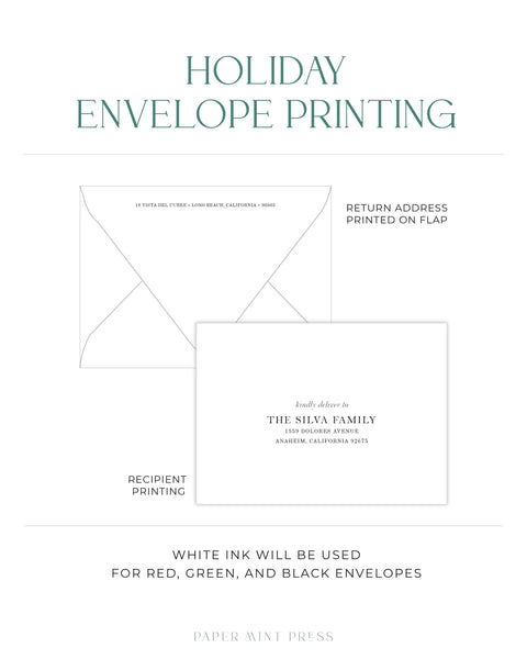 Elegant Foil Custom Holiday Card