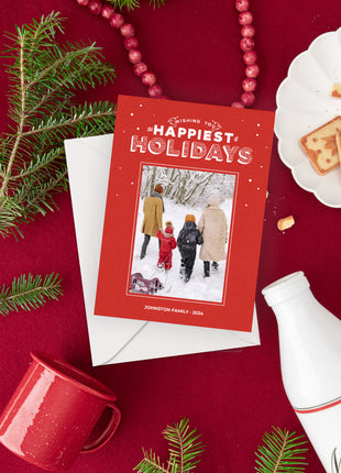 Happiest Holidays Holiday Card