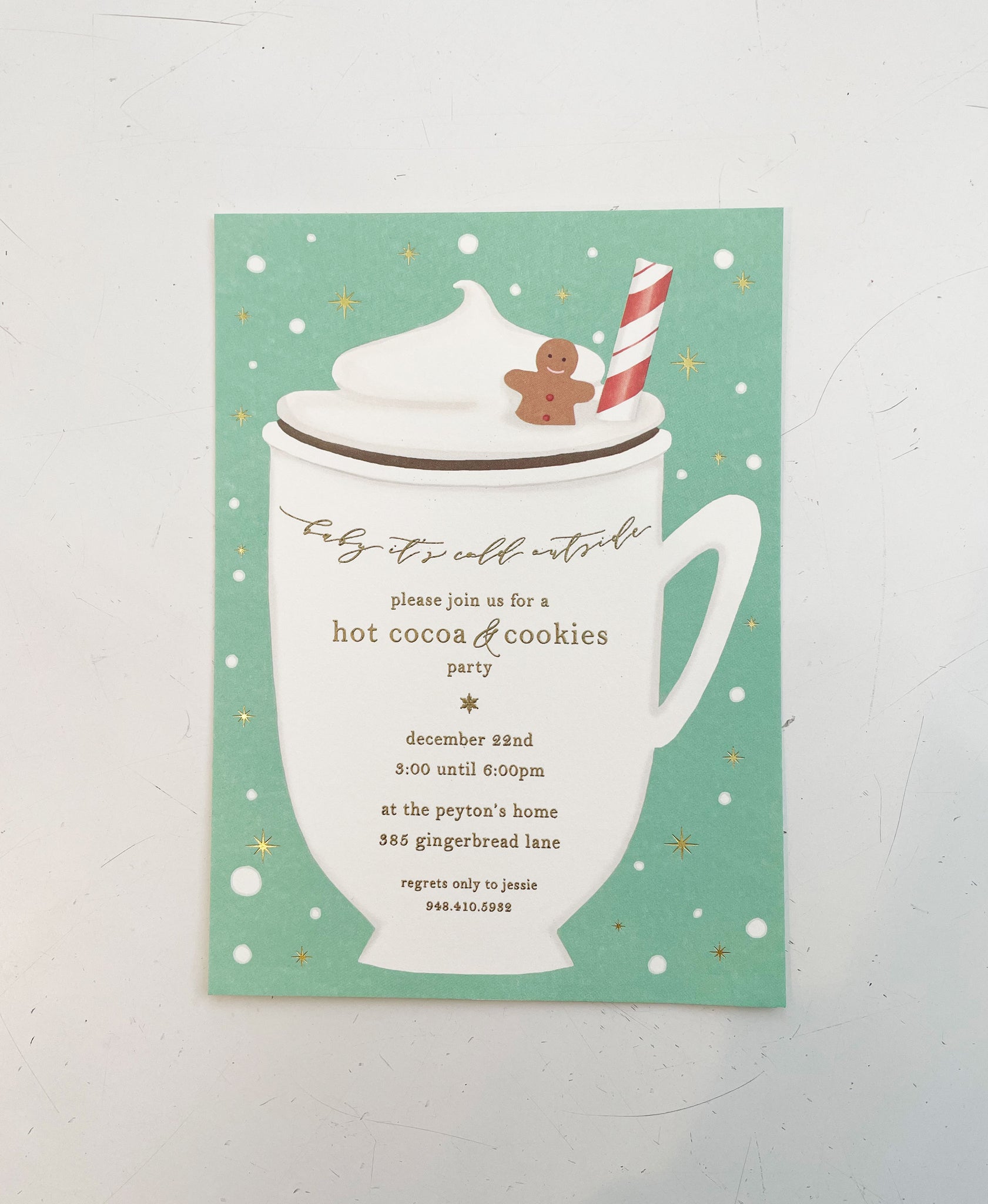 Hot Chocolate Party Invitation Kit - Karen Adams