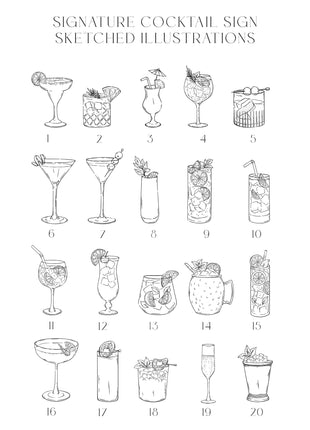 Photo Signature Cocktail Sign