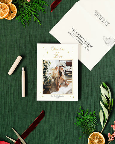 Elegant Foil Custom Holiday Card