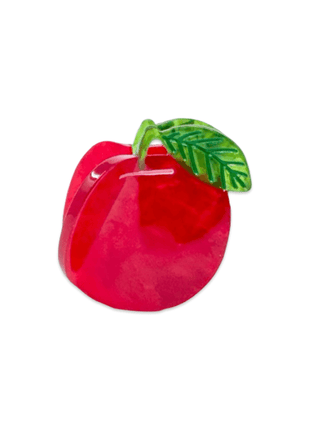 Mini Red Apple Hair Claw Clip