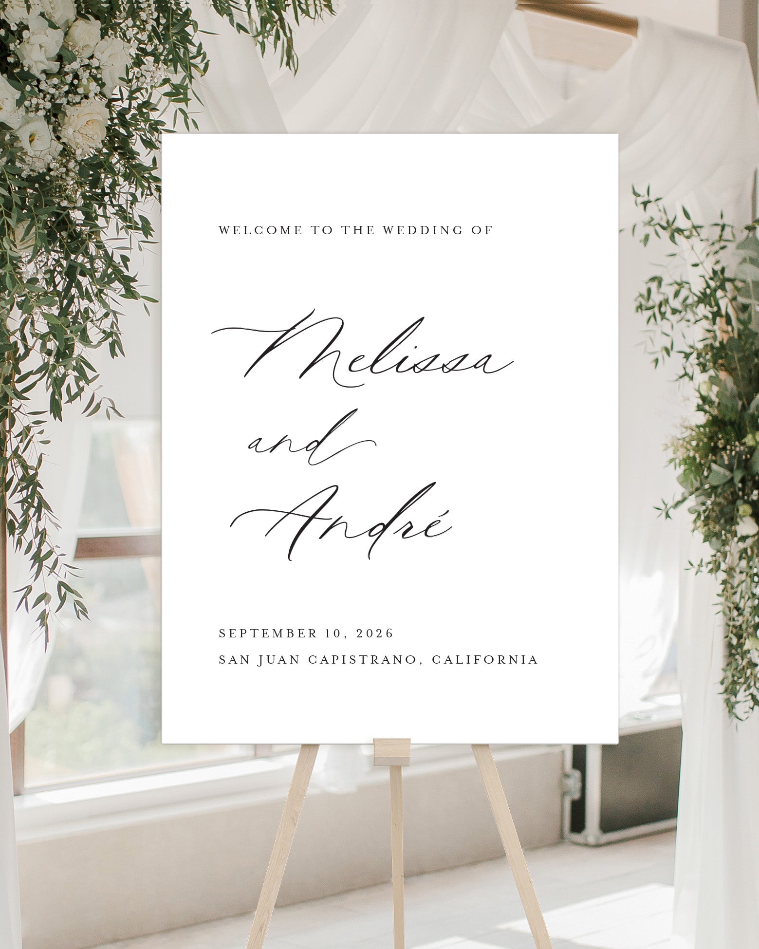 Modern Minimalist Welcome Sign