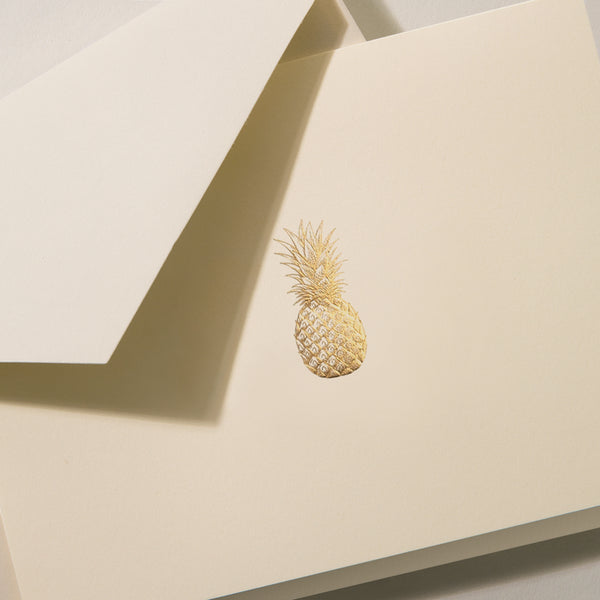 Pineapple Folded Note - Crane Boxed Notecard Set