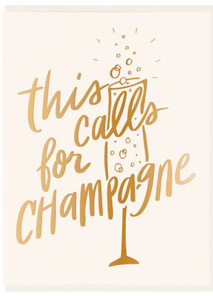 This Calls For Champagne Card