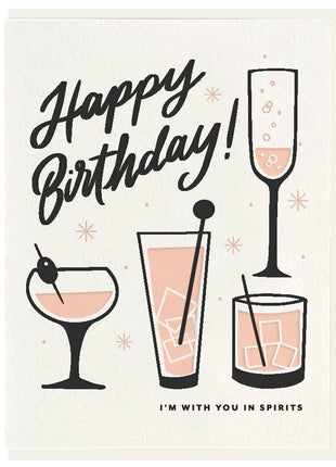 Spirits - Letterpress Card