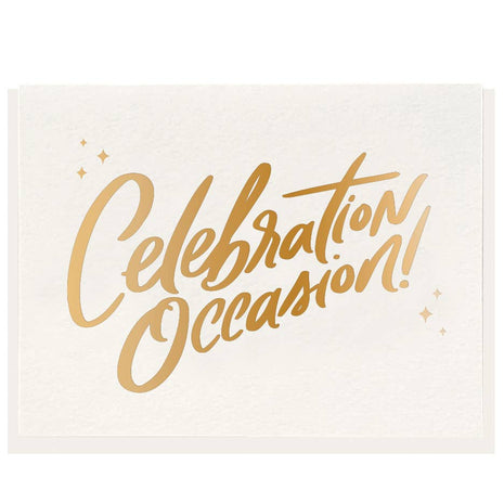Celebration Occasion - Letterpress Card