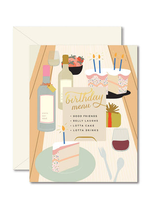 Birthday Tablescape Greeting Card