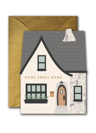 Home Sweet Home die-cut folded Greeting Card