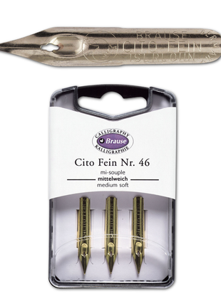 Brause Calligraphy Nib #46 - Cito Fein - Box of 3