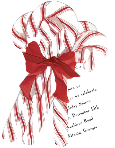 Candy Cane Bouquet Invitation Kit - Stevie Streck