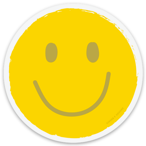 Smiley Face Vinyl Sticker
