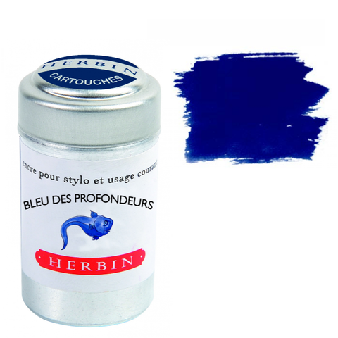 Herbin Fountain Pen Ink Cartridges - Tin of 6