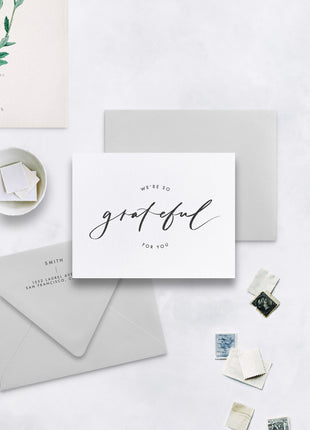 Grateful Thank You Card