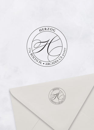 Initial Custom Return Address Stamp