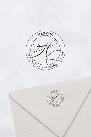 Initial Custom Return Address Stamp