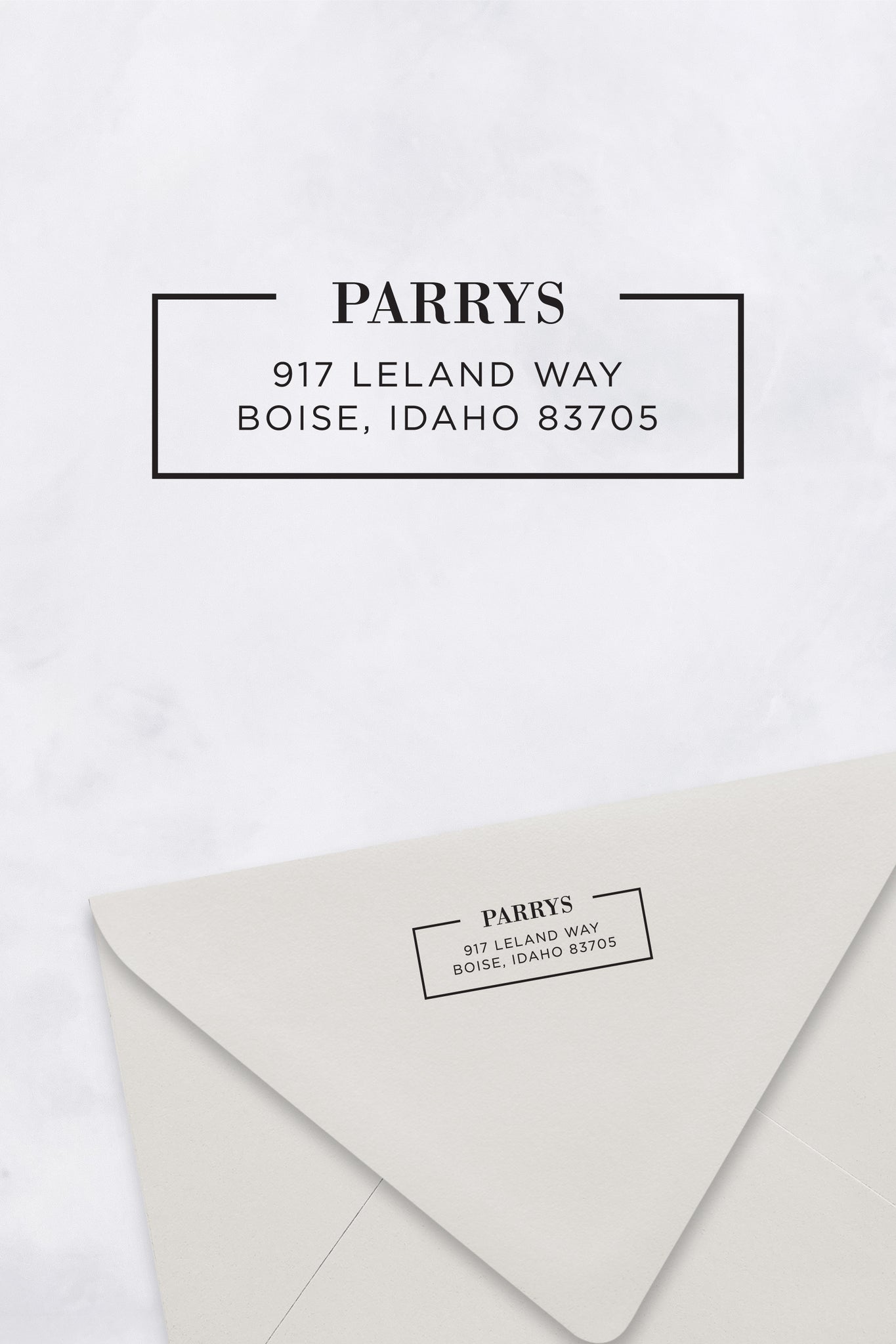 Simple Border Custom Return Address Stamp