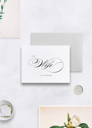 To My Wife On Our Wedding Day Card