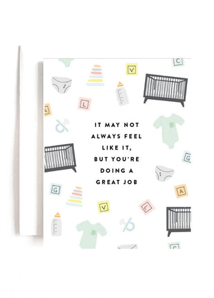 Doing a Great Job Baby Card