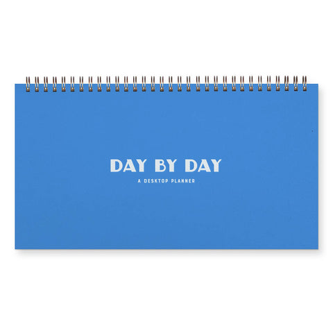 Day By Day Undated Weekly Planner: Bluebird Cover | White Ink