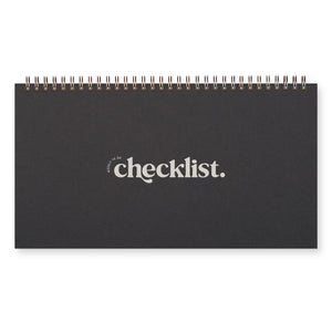 Weekly To Do Checklist Planner: Peppercorn Cover | White Ink