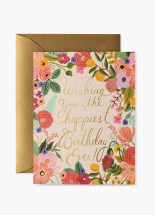 Garden Party Birthday Card