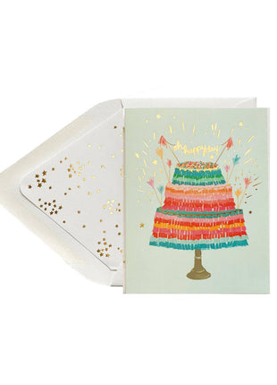 Oh Happy Day Piñata Cake Card