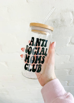 Iced coffee glass; Libby beer can glass; custom