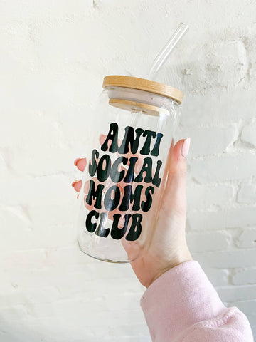 Iced coffee glass; Libby beer can glass; custom