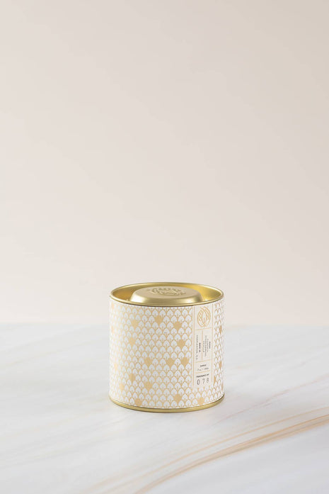Candlefish No. 78 Gold Tin w/ Embossed Lid (Fall White) 7 oz