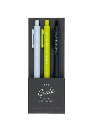 The Goals Jotter Gel Pen: Set of 3